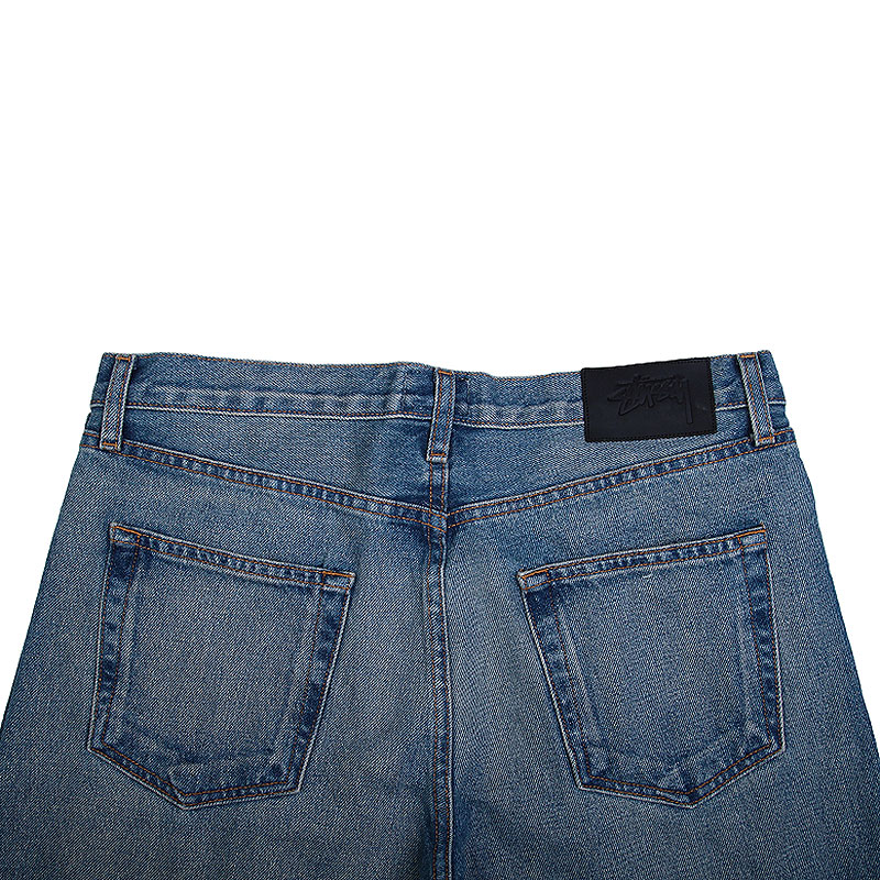 мужские синие джинсы Stussy USA Light Wash Denim Jeans 195018-light blue - цена, описание, фото 3